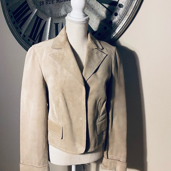 Gucci nude suede moto jacket - Picture 8 of 8